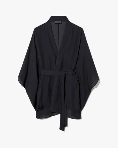 Nili Lotan Kima Silk Kimono In Black