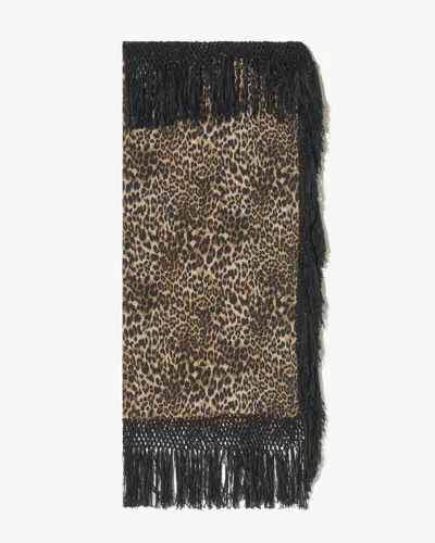 Nili Lotan Shawl Silk Fringed Scarf