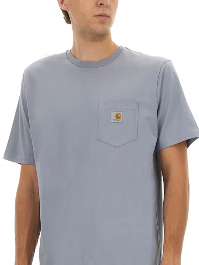 Carhartt Wip T Shirt With Pocket In Blue