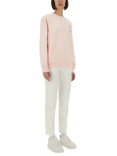 Casablanca Montaigne Graphic-print Sweatshirt In Pink