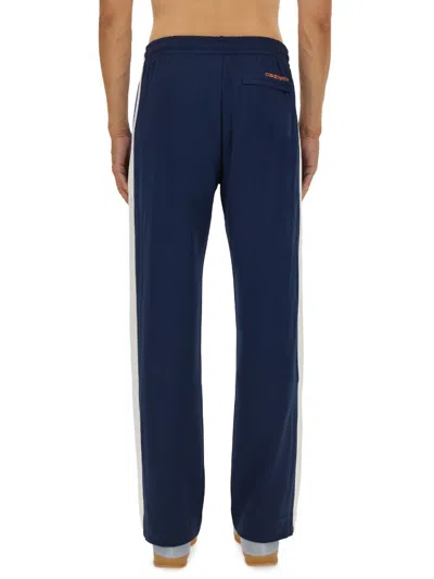 Casablanca Mens Textured Trak Pants Round Pique In Blue