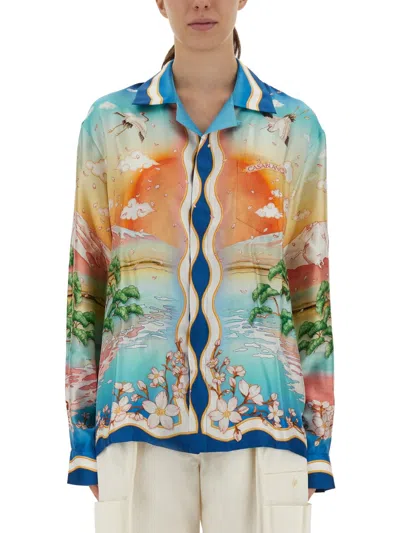 Casablanca Tennis Club Shirt In Multi