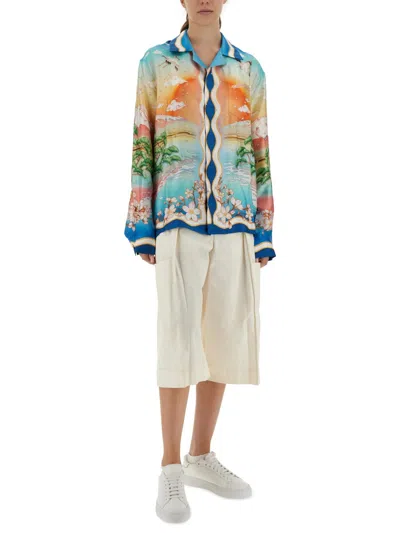 Casablanca Tennis Club Shirt In Multi