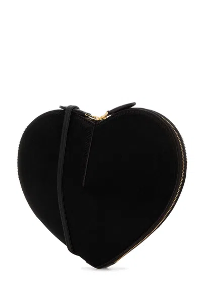 Alaïa Alaia Women Dark Brown Calf Hair Crossbody Bag In Black