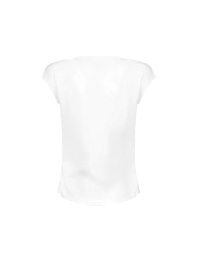 Alaïa Women White Cotton Top In Multi