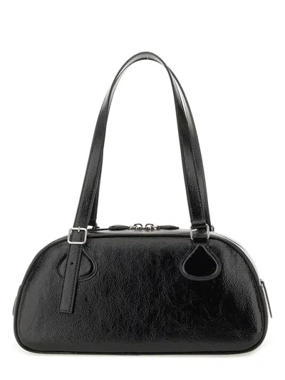Courrèges Medium Friday Naplack Bag In Black