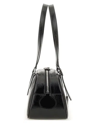 Courrèges Medium Friday Naplack Bag In Black