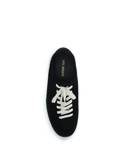 Axel Arigato Daze Runner Black Sneaker With Logo On The Tongue And Grooved Sole In Suede Man In Multi