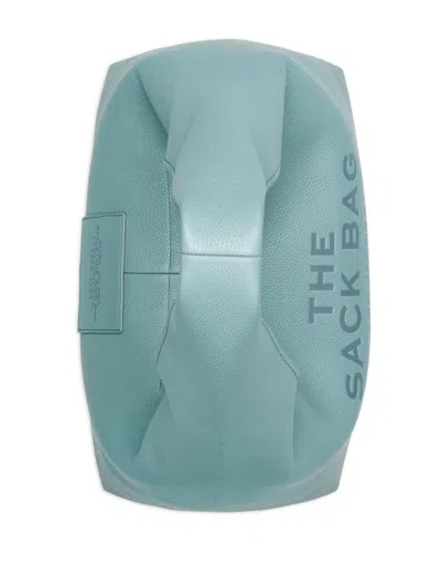 Marc Jacobs Leather Shoulder Bag Top Handle Design In Blue