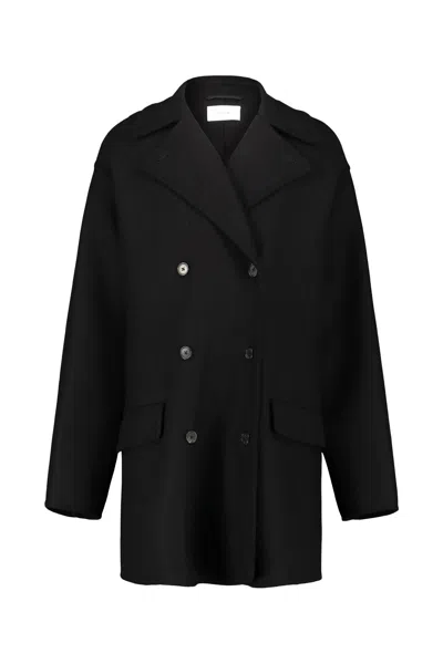 The Row Azuron Coat. In Black