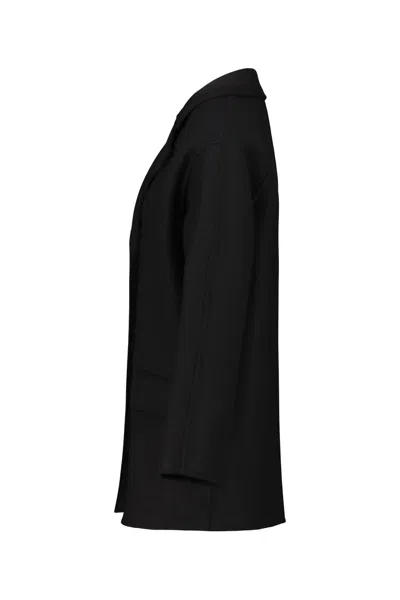 The Row Azuron Coat. In Black