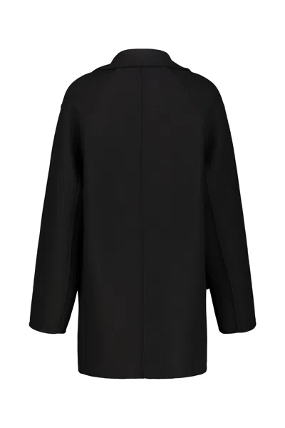 The Row Azuron Coat. In Black