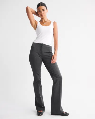 Abercrombie & Fitch Curve Love A&f Forme Bootcut Pant In Gray