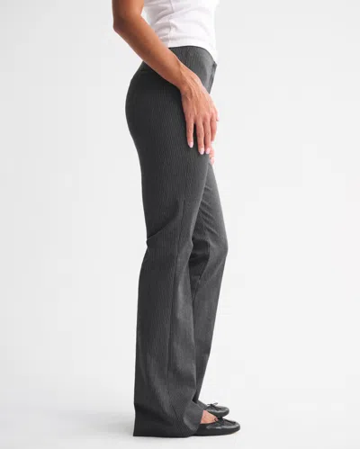 Abercrombie & Fitch Curve Love A&f Forme Bootcut Pant In Gray