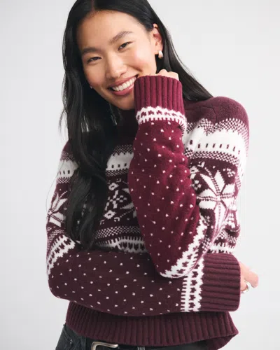 Abercrombie & Fitch Easy Fairisle Mockneck Sweater