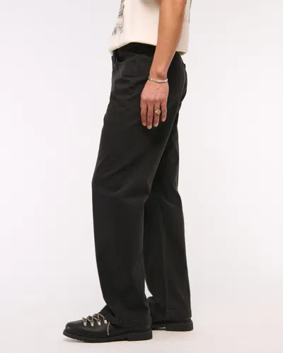 Abercrombie & Fitch Baggy 5-pocket Pant In Black