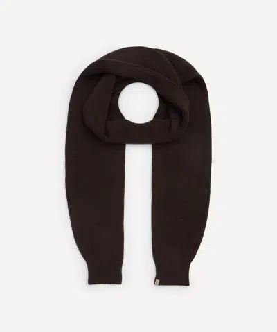 Paloma Wool Women's Brown Moix Topo Wool Cuff Sleeve Scarf In Black