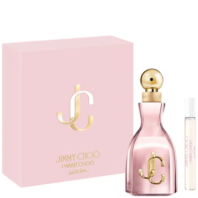 Jimmy Choo I Want Choo With Love Edp 60ml & Mini Spray 10ml Edp In Pink