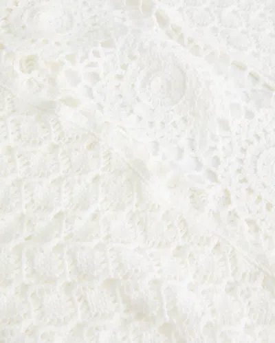 Hollister Crochet-style Halter Cover Up Mini Dress In White