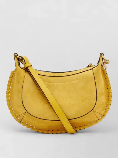 Isabel Marant Shoulder Bag Adjustable Strap Front Back Pockets In Yellow