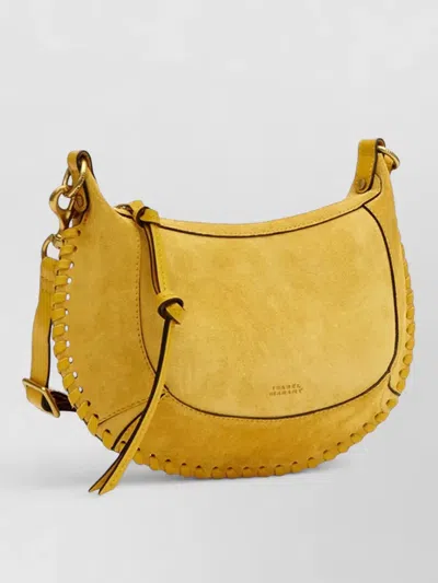 Isabel Marant Shoulder Bag Adjustable Strap Front Back Pockets In Yellow