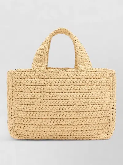 Valentino Mini Bag Woven Texture Two Top Handles