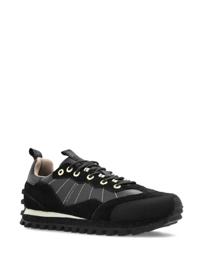 Allsaints Nevis Cleated Sneaker In Black