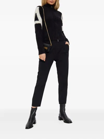 Allsaints Sylvie Zip-up Cardigan In Black