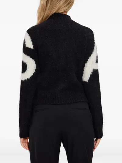 Allsaints Sylvie Zip-up Cardigan In Black