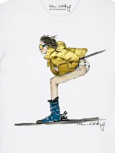 Un-artig Printed T-shirt In White