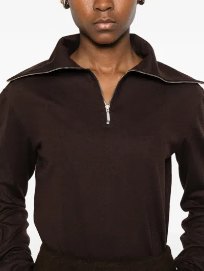 Entire Studios Half-zip Sweatshirt In Black