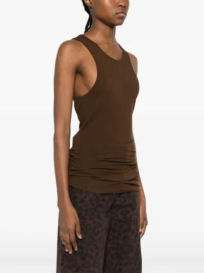 Entire Studios Muscle Tank Top In Brown