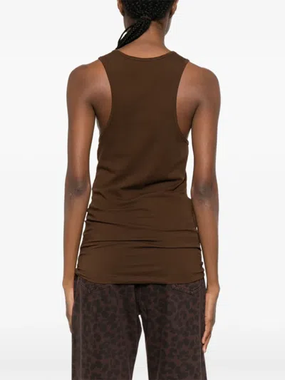 Entire Studios Muscle Tank Top In Brown