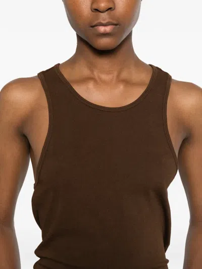 Entire Studios Muscle Tank Top In Brown