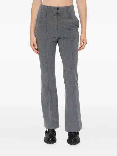 Allsaints Buttoned Trousers In Gray