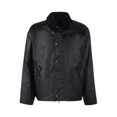 Pre-owned Barbour Transport Wax Jacket 'black' | Men's Size 42