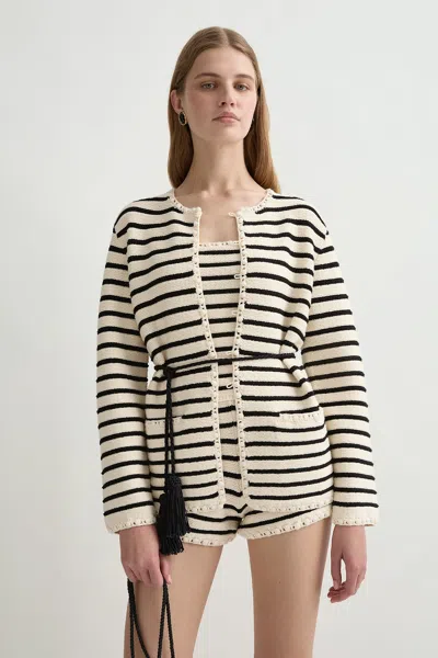 The Posse Henry Cardigan In Multi