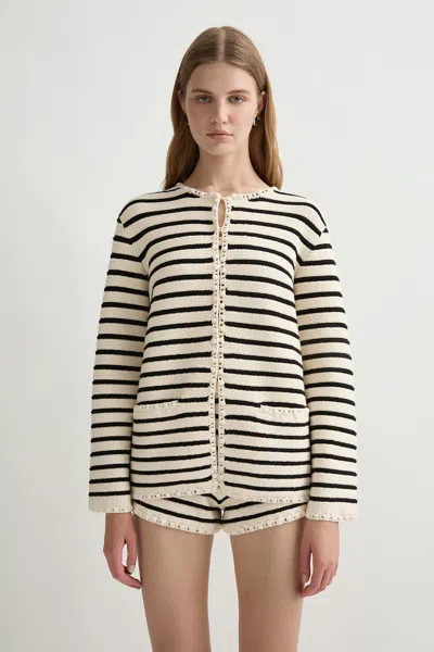 The Posse Henry Cardigan In Multi