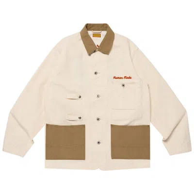 Pre-owned Human Made X Pokemon Made Coverall Jacket 'white' | Men's Size Xl