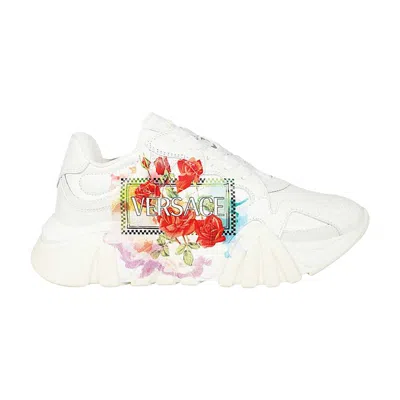 Pre-owned Versace Wmns Squalo 'floral' | White | Women's Size 37