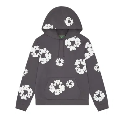 Pre-owned Denim Tears Cotton Wreath Hoodie 'charcoal' | Grey | Men's Size M In Gray