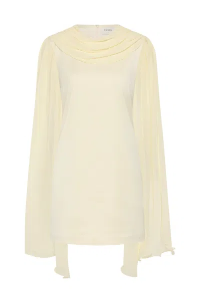 The Posse Solene Mini Dress In Yellow