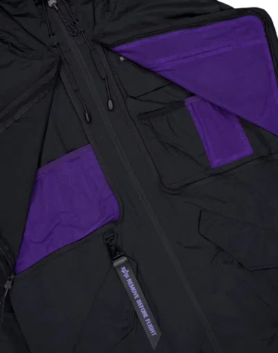 Alpha Industries Utility Uv Fishtail Jacket In Blue