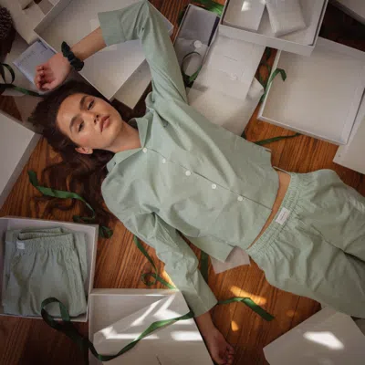 Dore & Rose Long Premium Striped Pj Set