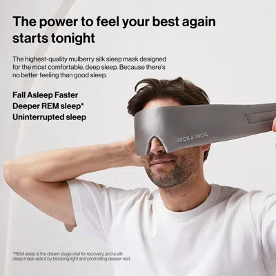 Dore & Rose Deep Sleep Mask In Gray