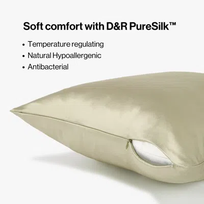 Dore & Rose Premium Silk Pillowcase In Green