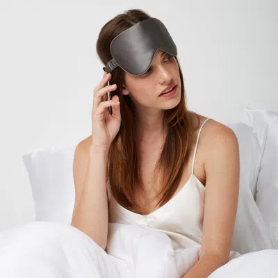 Dore & Rose Premium Silk Sleep Mask In Gray