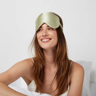 Dore & Rose Premium Silk Sleep Mask In Green