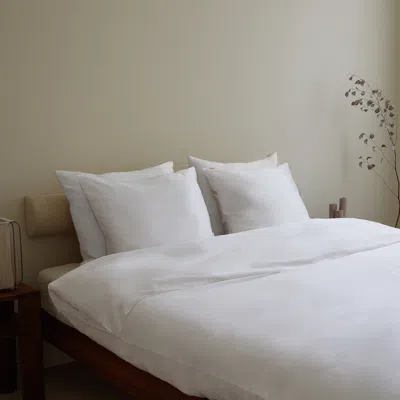 Dore & Rose Premium Silk Duvet Cover Set In White