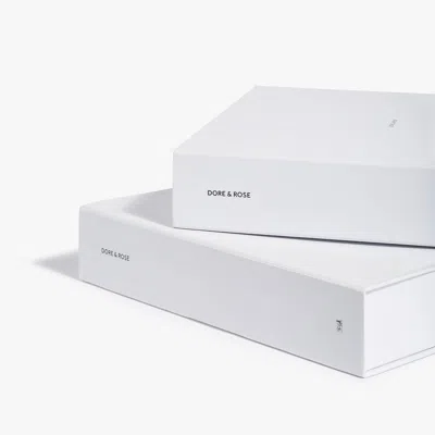 Dore & Rose Premium Silk Duvet Cover Set In White